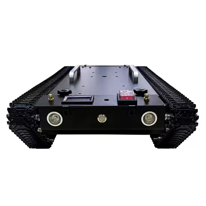Robot địa hình khung gầm xe tăng bánh xích hoàn toàn bằng kim loại