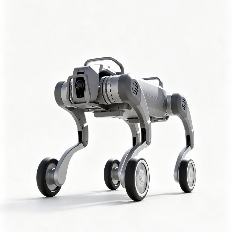 Chú chó robot bốn chân có bánh xe trên mọi địa hình