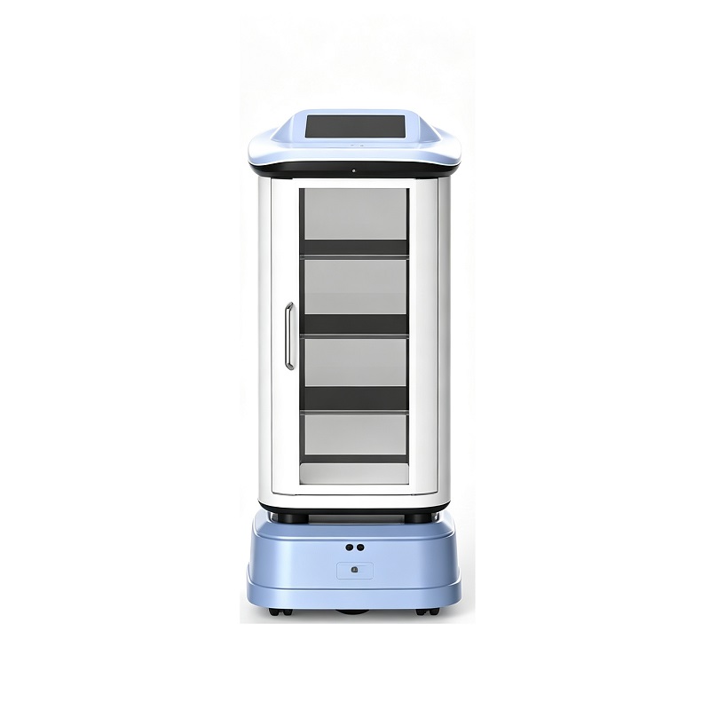 Robot giao hàng phục vụ thông minh trong cabin kèm theo Robot giao hàng phục vụ thông minh trong cabin kèm theo