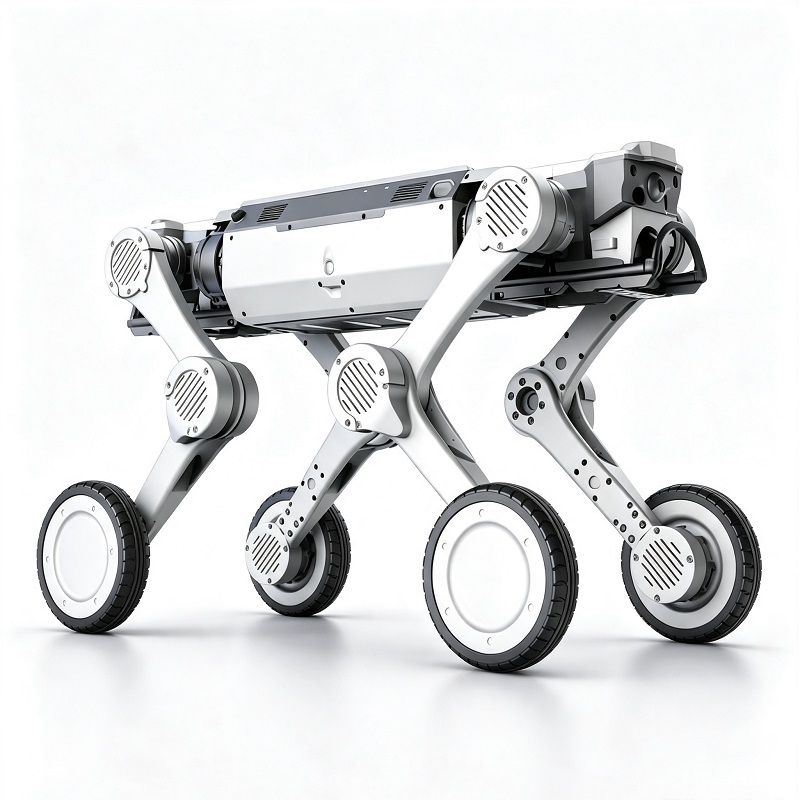 Chó robot có bánh xe có bánh xe kiểm tra hạng nặng