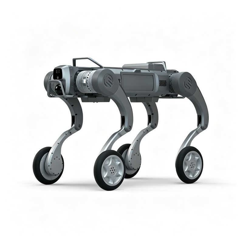 Khung gầm robot chân bánh xe lai Chó robot bốn chân